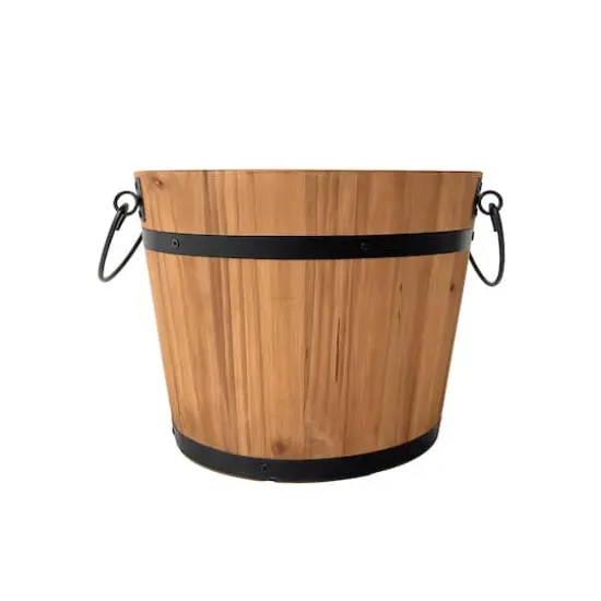 8" Natural Wood & Metal Bucket by Ashland® {5}