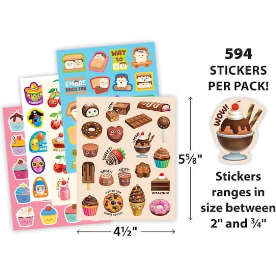 Teacher Created Resources&reg; Sweet Treats Smelly Stickers, 594 Stickers {4}