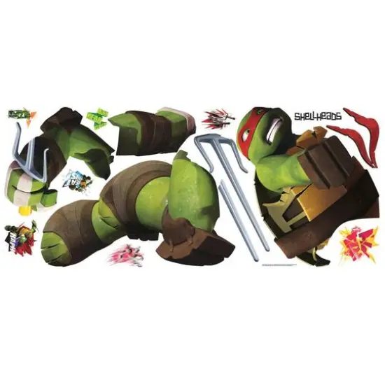 RoomMates Teenage Mutant Ninja Turtles Raphael Peel & Stick Giant Wall Decals {4}