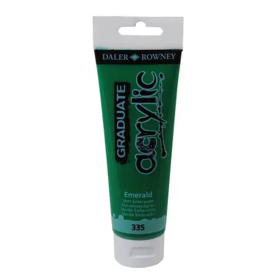 Daler-Rowney&reg; Graduate Acrylic Paint, 120mL 335 Emerald {1}