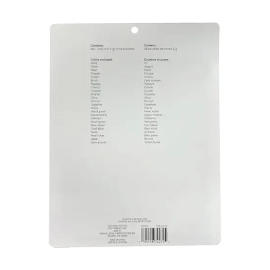 Mixed Color Resin Mica Powders by Craft Smart&reg;, 24ct. {6}