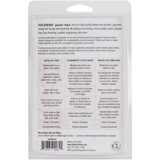 Gilders&reg; Baroque Art Paste Wax Sandalwood {3}