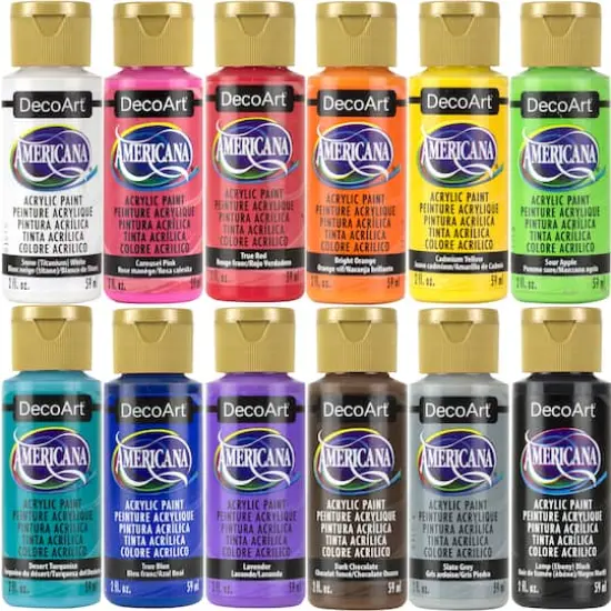 Americana&reg; 12 Color Acrylic Paint Bundle {1}