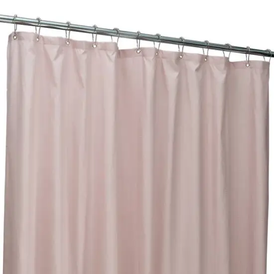 Bath Bliss Microfiber Soft Touch Dash Design Shower Curtain Liner Heather Gray {2}