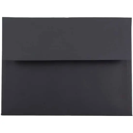 JAM Paper 4.75" x 6.5" Premium Invitation Envelopes, 50ct. Black {1}