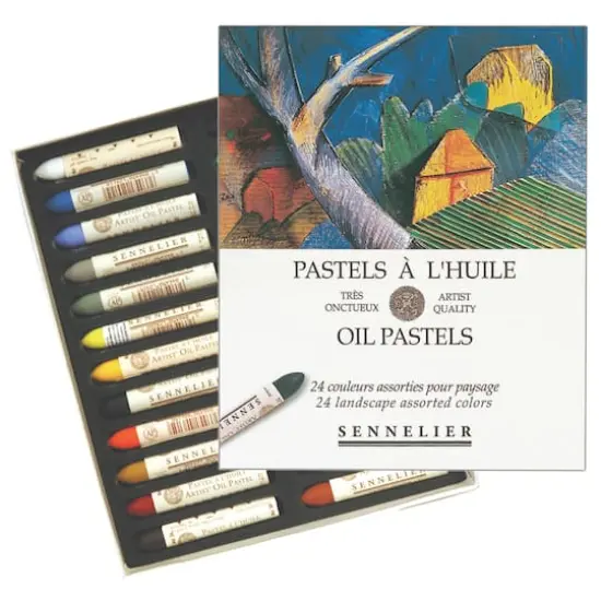 Sennelier 24 Color Landscape Oil Pastel Set {1}
