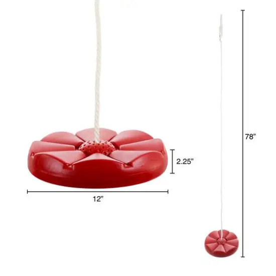 Toy Time Red Disc Swing {4}