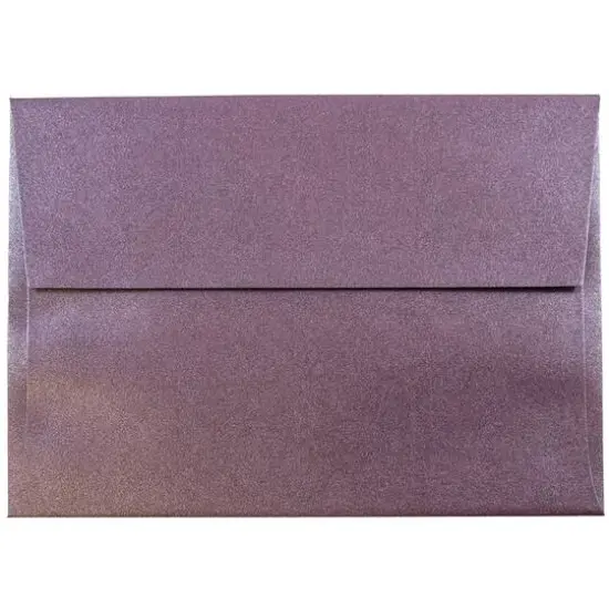 JAM Paper 4.75" x 6.5" Metallic Invitation Envelopes, 25ct. Purple Stardream {1}
