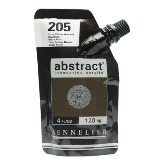 Sennelier Abstract&reg; Satin Acrylic Paint, 4oz. Raw Umber {1}