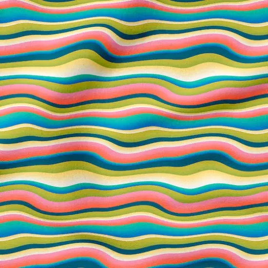 Fabric Editions Multicolor Belle Stripe Cotton Fabric {5}