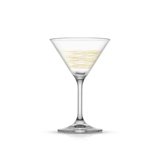 JoyJolt&reg; Golden Royale 6.5oz. Crystal Martini Glasses, 2ct. {4}
