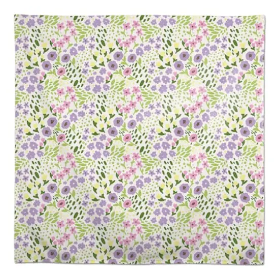 Whimsical Spring Floral 1 58" x 58" Tablecloth {1}