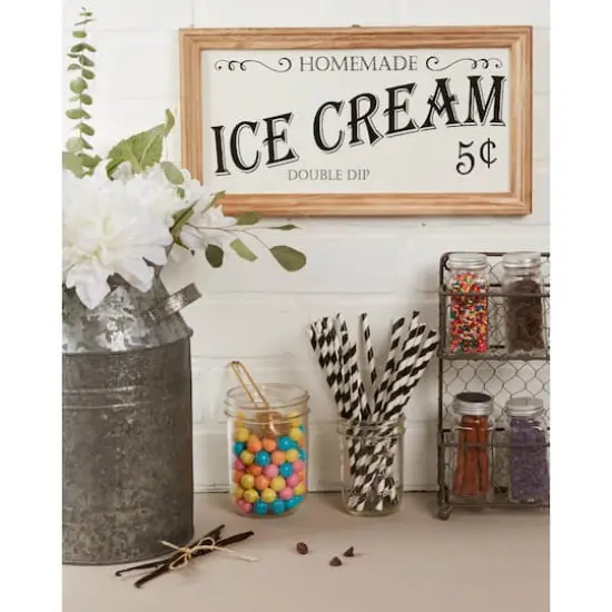 Farmhouse Ice Cream Sign {5}