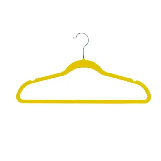 Simplify Slim Velvet Suit Hangers, 25ct. Neon {15}