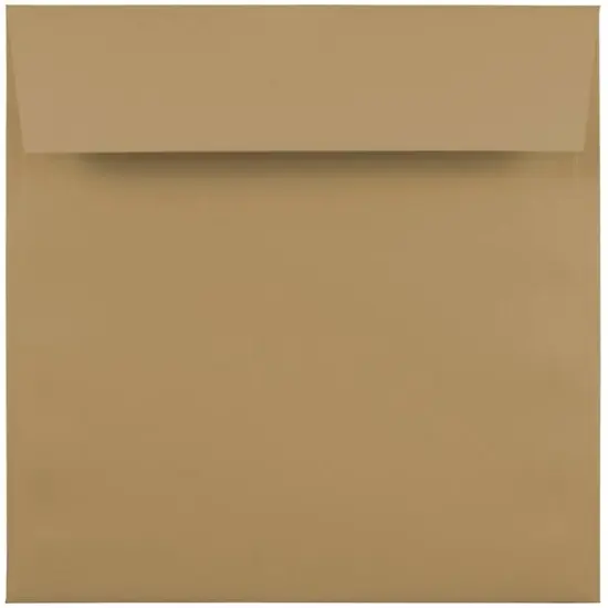JAM Paper 6.5" x 6.5" Premium Invitation Envelopes, 25ct. Tan Brown {1}