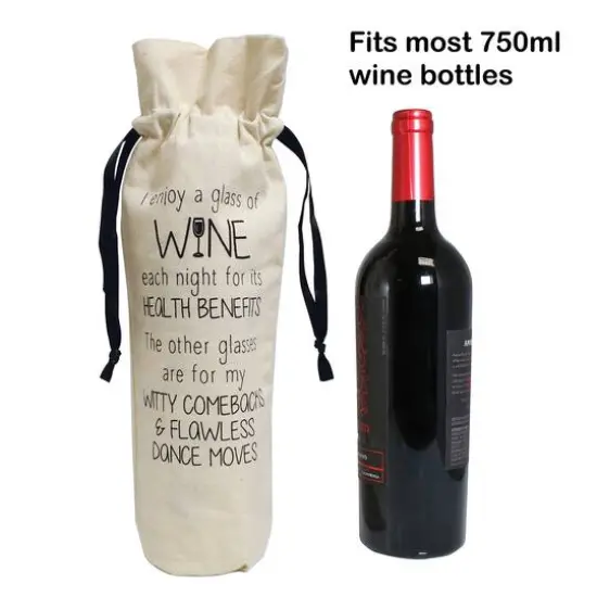 Personality Case&trade; Health Canvas Wine Bag {6}