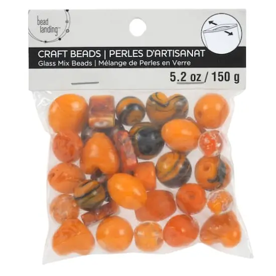 Mixed Lampwork Glass Craft Beads by Bead Landing&trade; Orange {4}