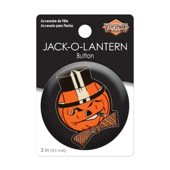 Beistle Vintage Halloween JOL Button, 6ct. {4}