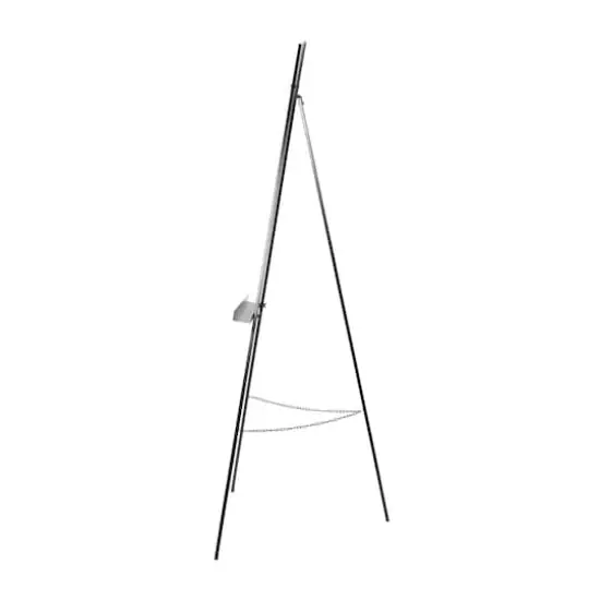 66.5" Black Metal Adjustable Minimalistic Floor Easel {3}