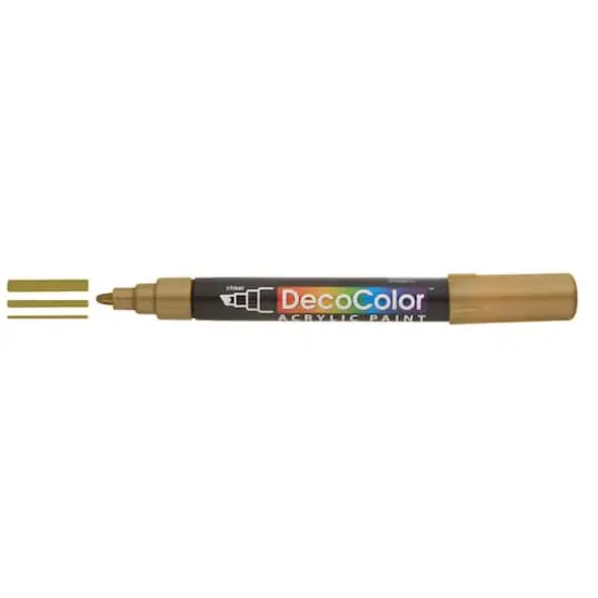 DecoColor&trade; Chisel Tip Acrylic Paint Marker Gold {4}