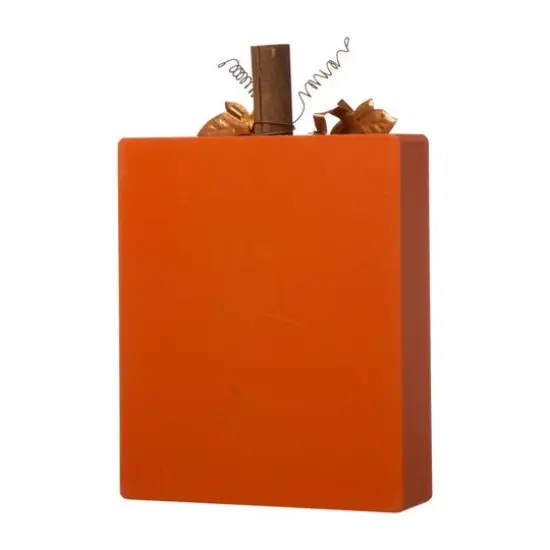 GlitzHome&reg; Fall Wooden Pumpkin Tabletop Sign Set {3}