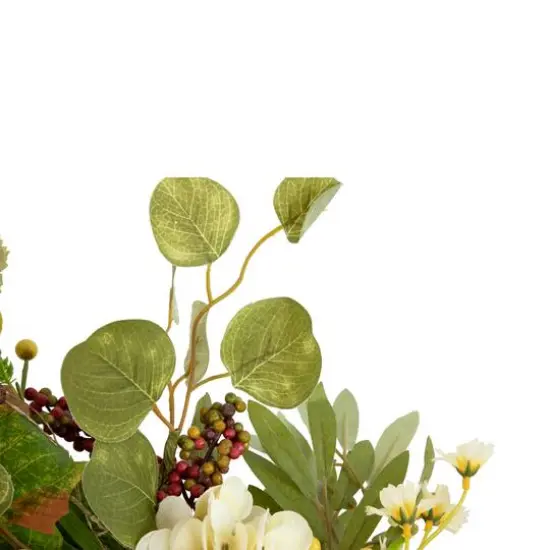 24" Pumpkins & Berries Artificial Fall Harvest Twig Wreath {3}