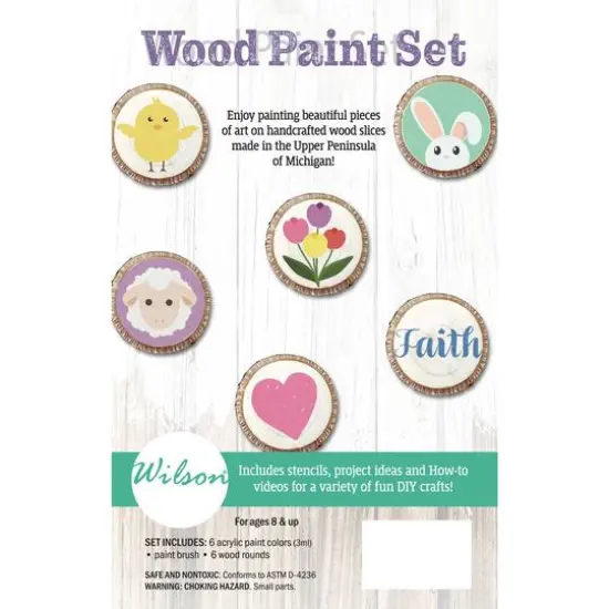 Wilson&reg; Enterprises Wood Paint Set Spring {4}