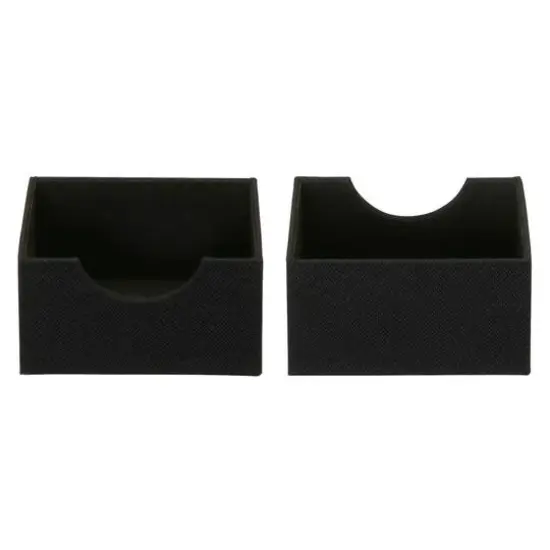 Household Essentials Square Drawer Organizers, 2ct. Black {7}