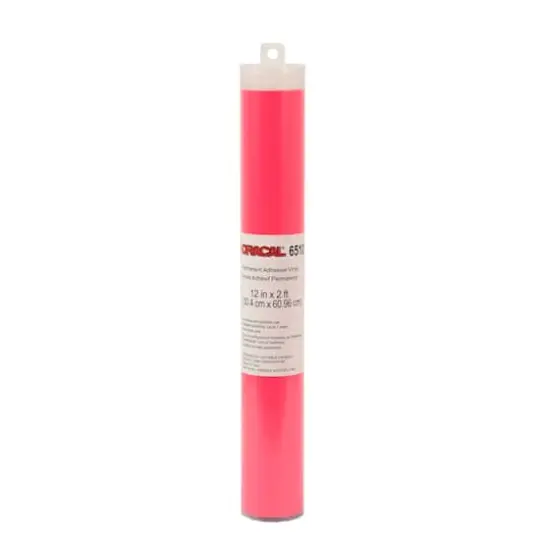ORACAL&reg; 651 Fluorescent Permanent Adhesive Vinyl Pink {1}