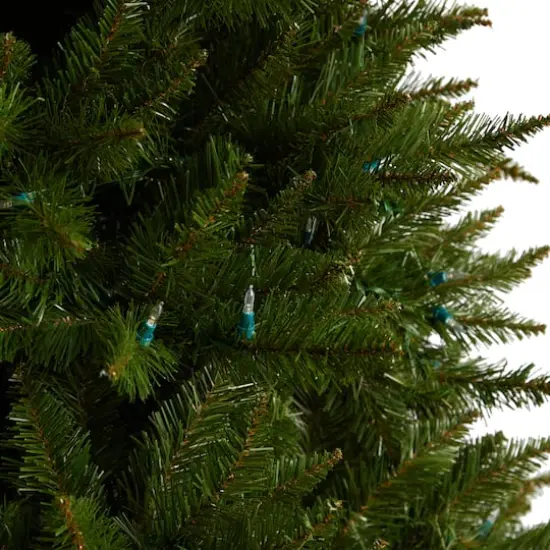 7.5ft. Pre-Lit Vermont Spruce Artificial Christmas Tree, Color Changing LED Lights {6}