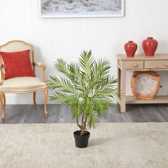 3ft. Potted Areca Artificial Palm Tree {4}