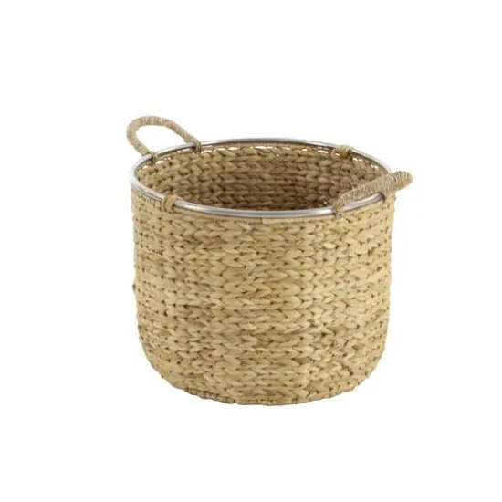 Tan Seagrass Natural Storage Basket Set {3}