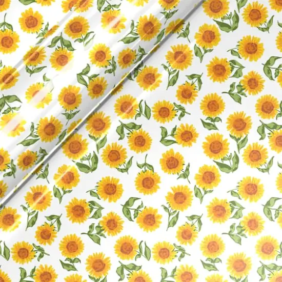 Siser&reg; EasyPatterns&reg; Plus Sunflowers Heat Transfer Vinyl White {1}
