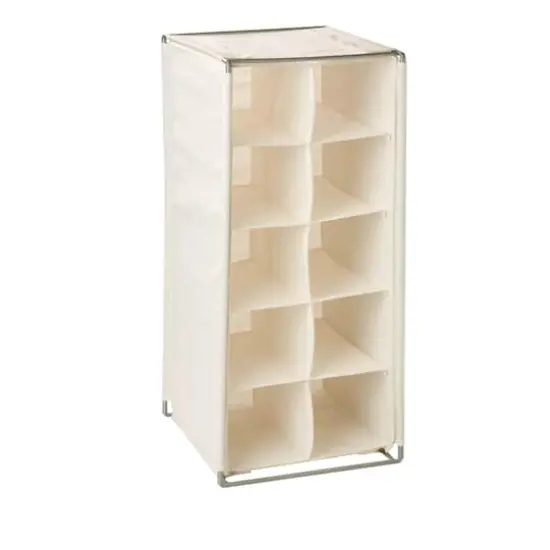 Honey Can Do Canvas 10-Pair Shoe Rack Cubby {1}