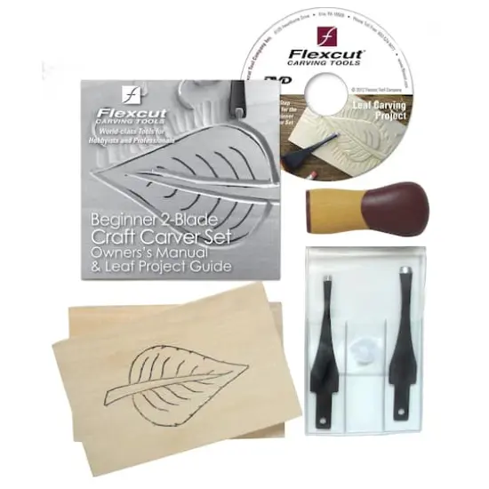 FlexCut&reg; Beginner 2-Blade Craft Carver Set, 7ct. {3}