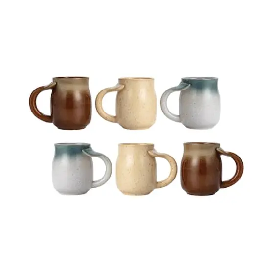 Hello Honey® 20oz. Stoneware Mug with Whale Tail Handle, 6ct. {1}