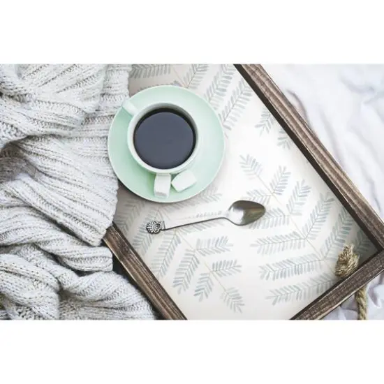 RoomMates Blue Cat Coquillette Leaflets Peel & Stick Wallpaper {6}