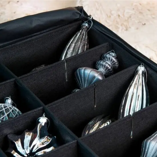 TreeKeeper 72ct. 4" Christmas Ornament Storage Box with Front Pocket {7}