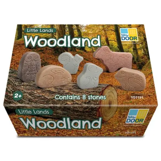 Yellow Door Little Lands Woodland Stone Figure Play Set {6}