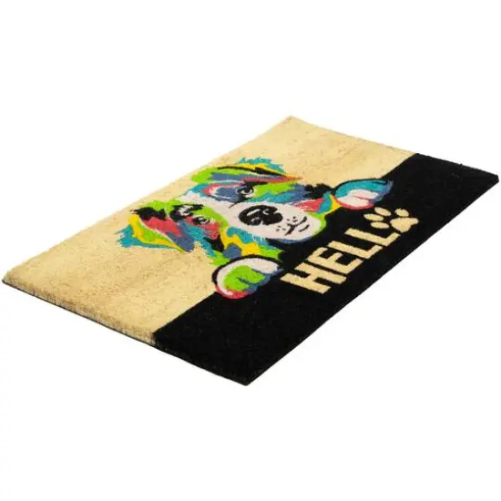 Multicolor Dog Hello Doormat {6}