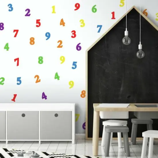 RoomMates Numbers Primary Peel & Stick Wall Decals {4}