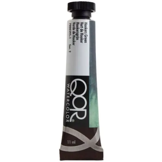 QoR&trade; Watercolor Tube, 11mL Hooker's Green {1}