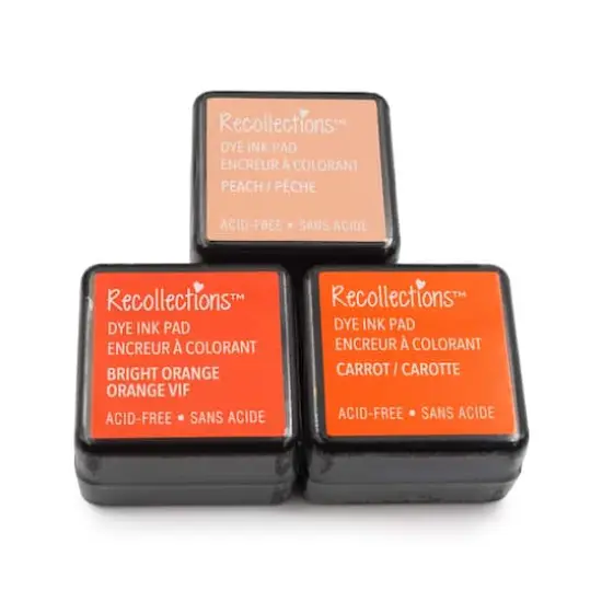 Dye Ink Pad Set by Recollections&trade; Bright Orange/Carrot/Peach {4}