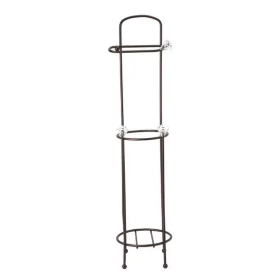 Bath Bliss Oil Rubbed Bronze Toilet Paper Organizer & Dispenser {4}