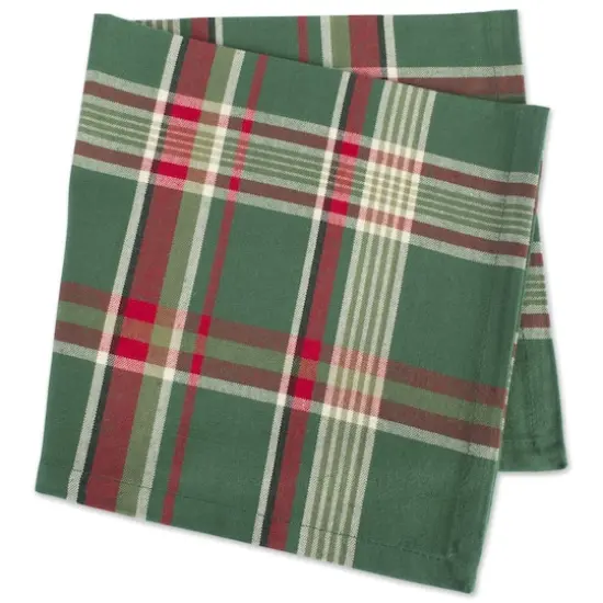 Dark Green Plaid Napkin, 6ct. {6}