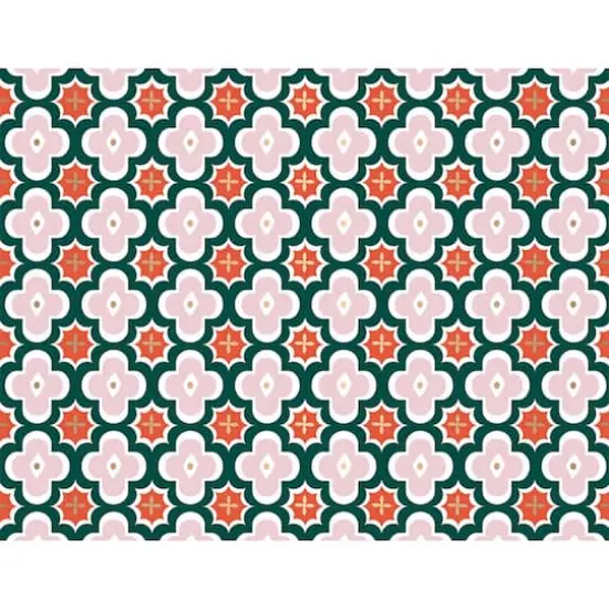 JAM Paper 3.87" x 5" Pink & Red Geometric Blank Note Cards & Envelopes, 20ct. {1}