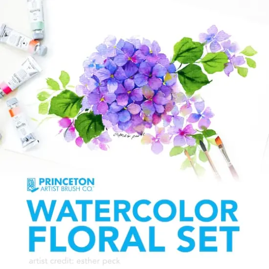 Princeton&trade; Watercolor Floral 3 Piece Brush Set {3}