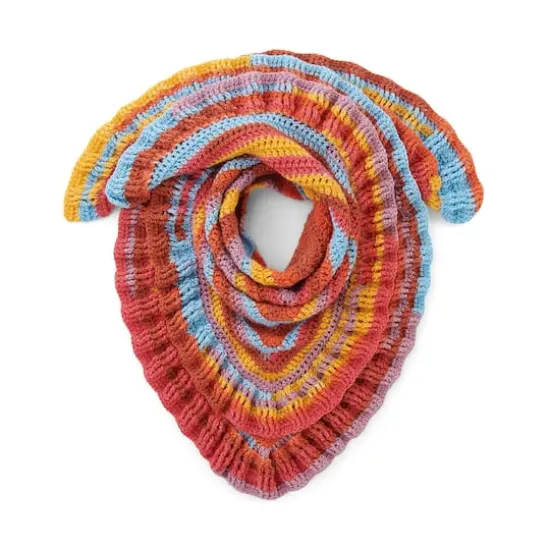 Caron&reg; Cinnamon Swirl Cakes&trade; Yarn Beach Towel {7}