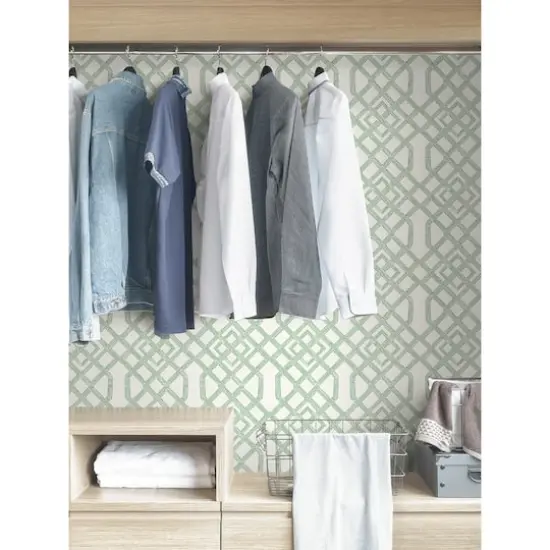 NuWallpaper Green Tanner Peel & Stick Wallpaper {6}