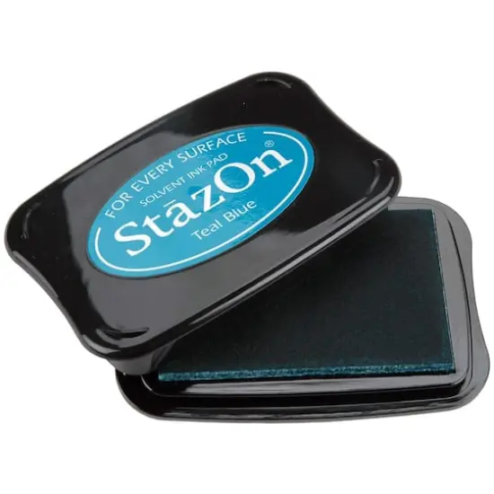 StazOn&reg; Solvent Ink Pad Teal Blue {4}